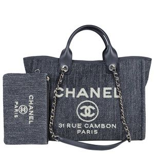 🚫SOLD‼️ CHANEL Mixed Fibers Large Deauville Tote (2022)